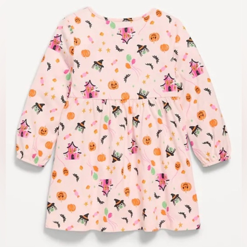 New Old Navy Girl’s Halloween Witch Print Dress Size 4T NWT